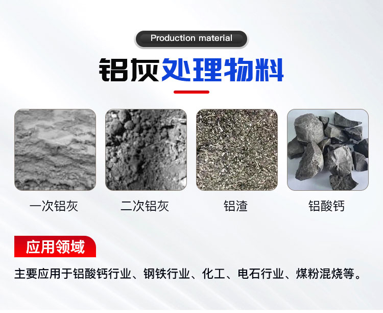 鋁灰處置窯處理物料