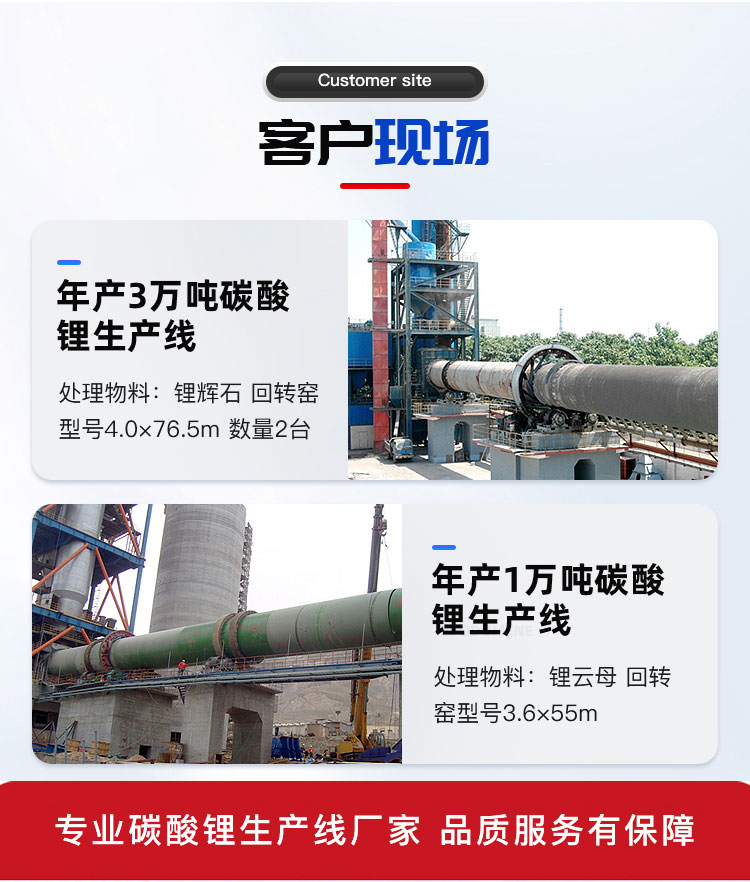 碳酸鋰生產線案例